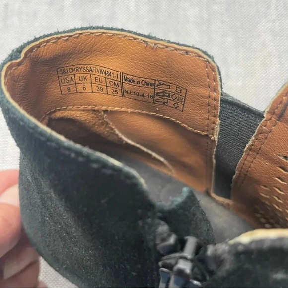 Vionic Chryssa Open Toe Genuine Leather Heeled Booties - Picture 9 of 9